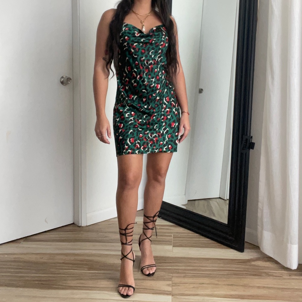 Leopard print dress